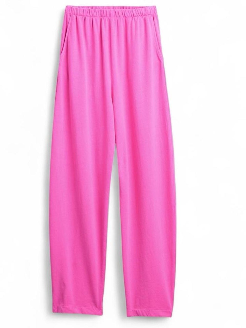 Stylish 100% cotton vibrant pink barrel pants. NWT.